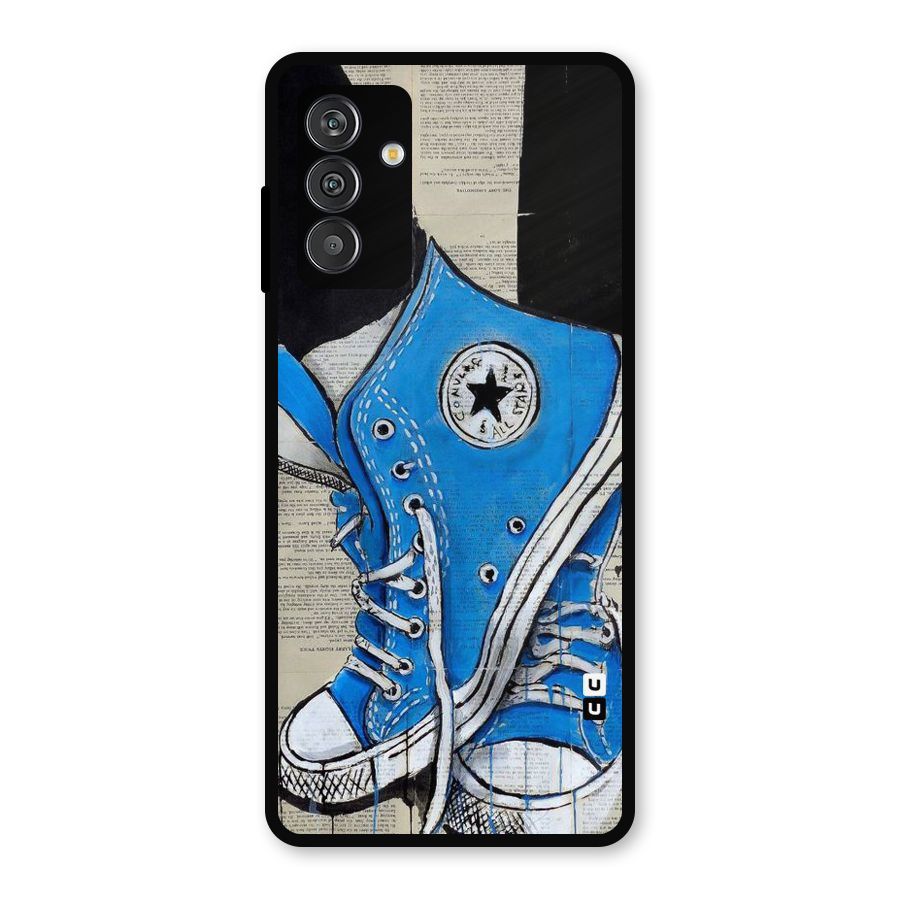 Blue Shoes Metal Back Case for Galaxy F13
