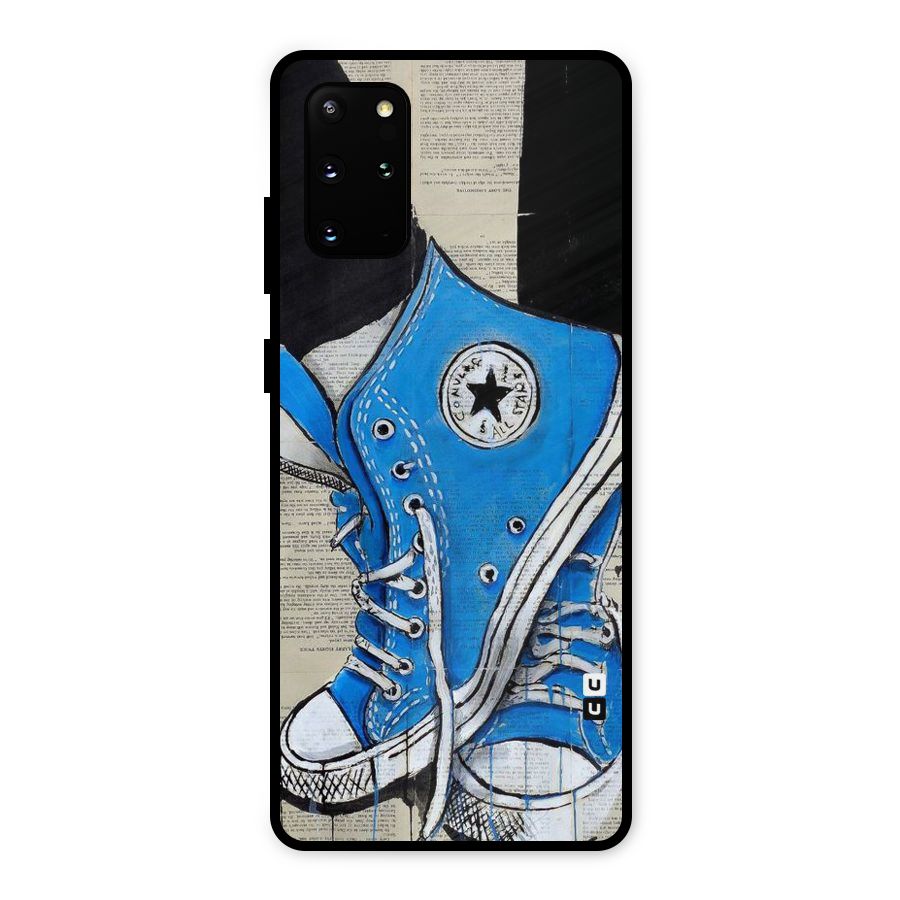 Blue Shoes Metal Back Case for Galaxy S20 Plus