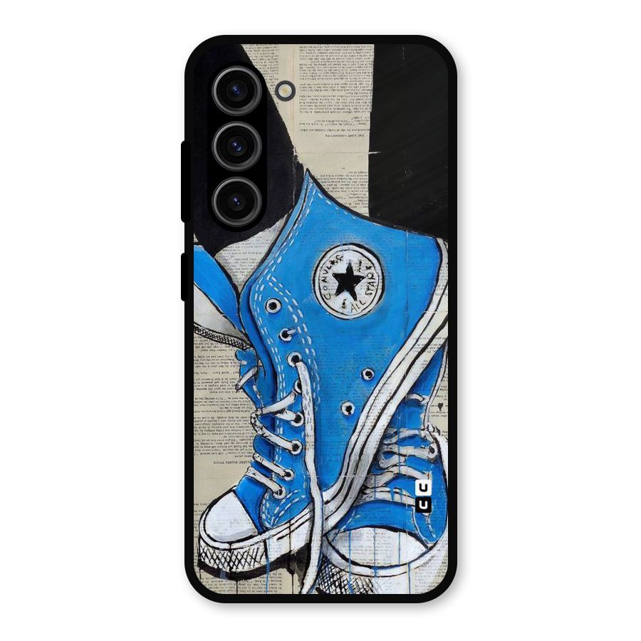 Blue Shoes Metal Back Case for Galaxy S23
