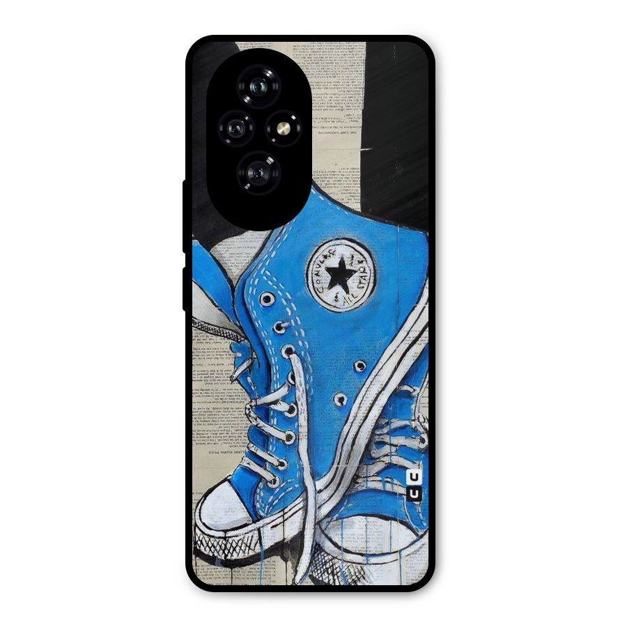 Blue Shoes Metal Back Case for Honor 200