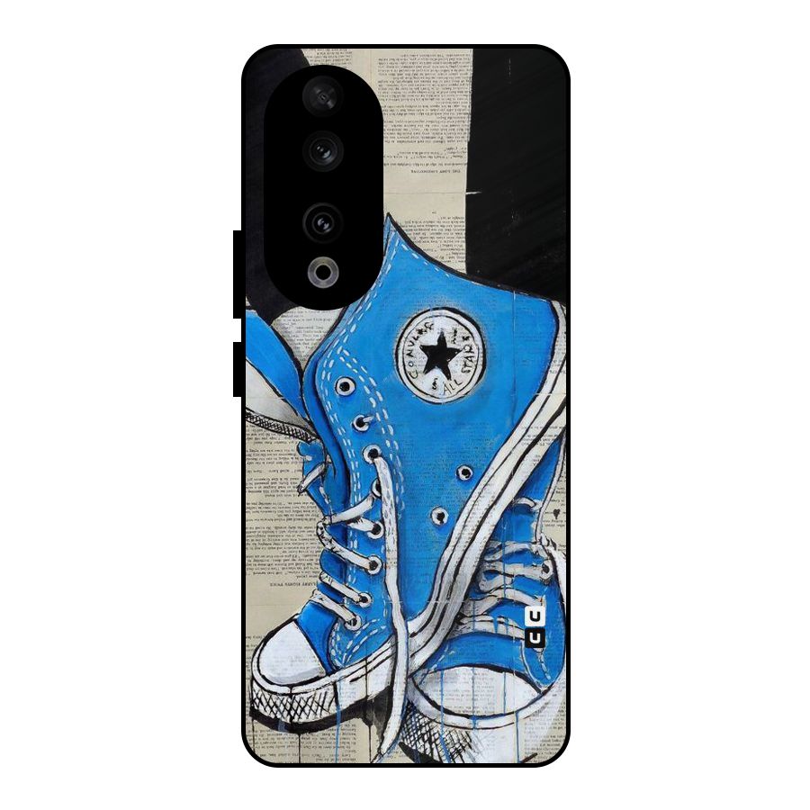 Blue Shoes Metal Back Case for Honor 90
