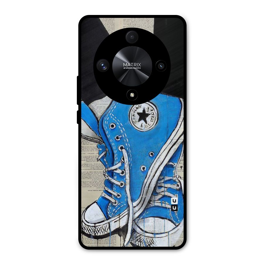 Blue Shoes Metal Back Case for Honor X9b