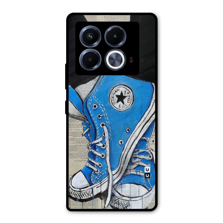 Blue Shoes Metal Back Case for Infinix Note 40 5G