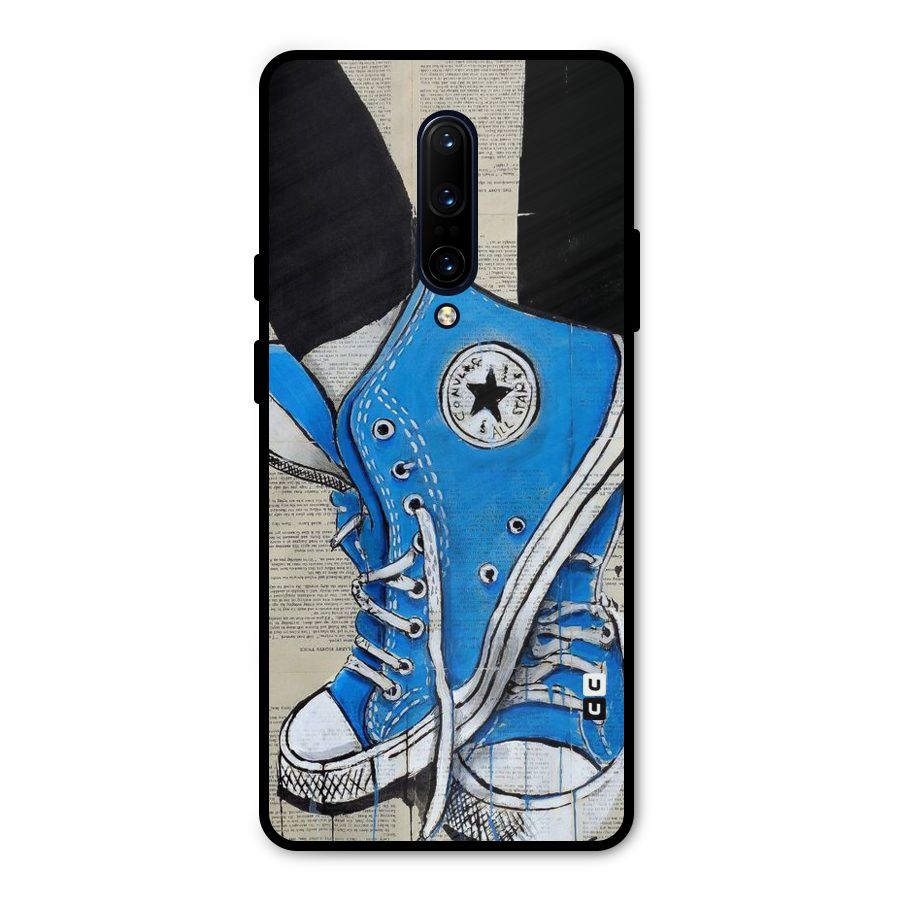 Blue Shoes Metal Back Case for OnePlus 7 Pro