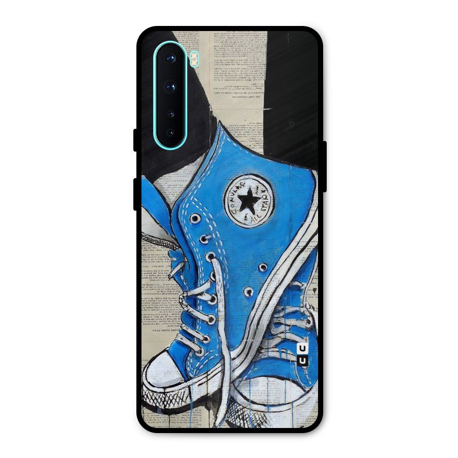 Blue Shoes Metal Back Case for OnePlus Nord