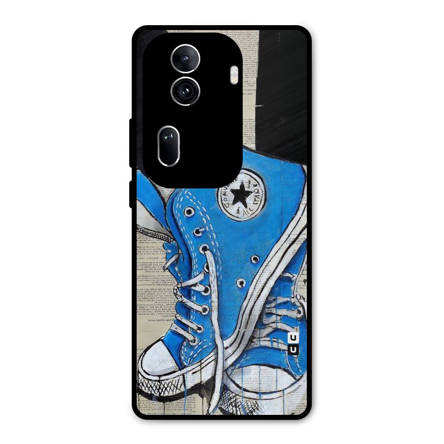Blue Shoes Metal Back Case for Oppo Reno11 Pro 5G