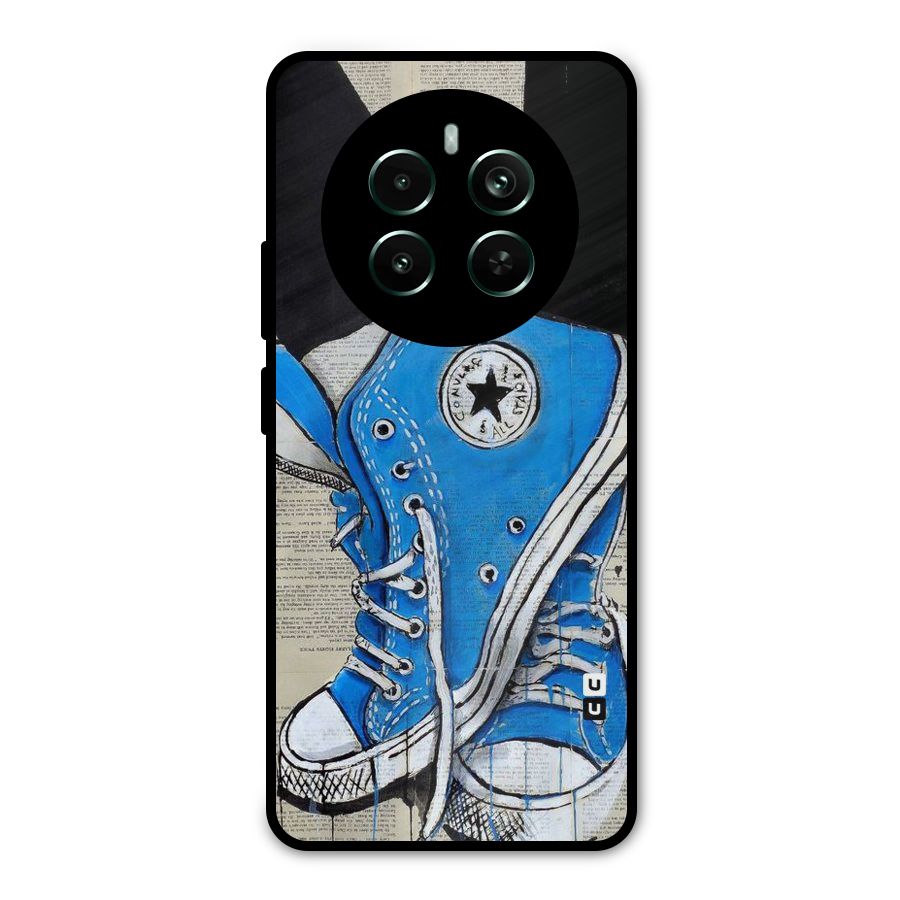 Blue Shoes Metal Back Case for Realme 12 Pro Plus