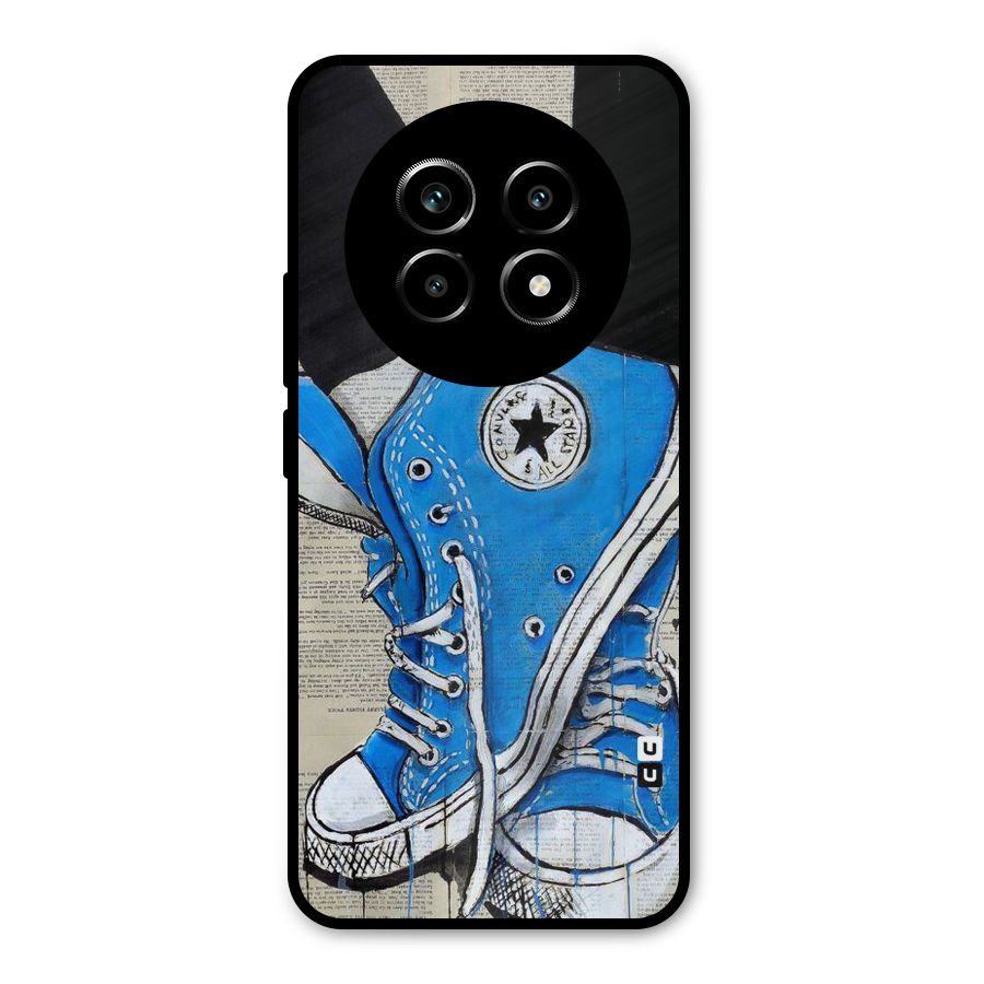 Blue Shoes Metal Back Case for Realme 14 Pro Lite