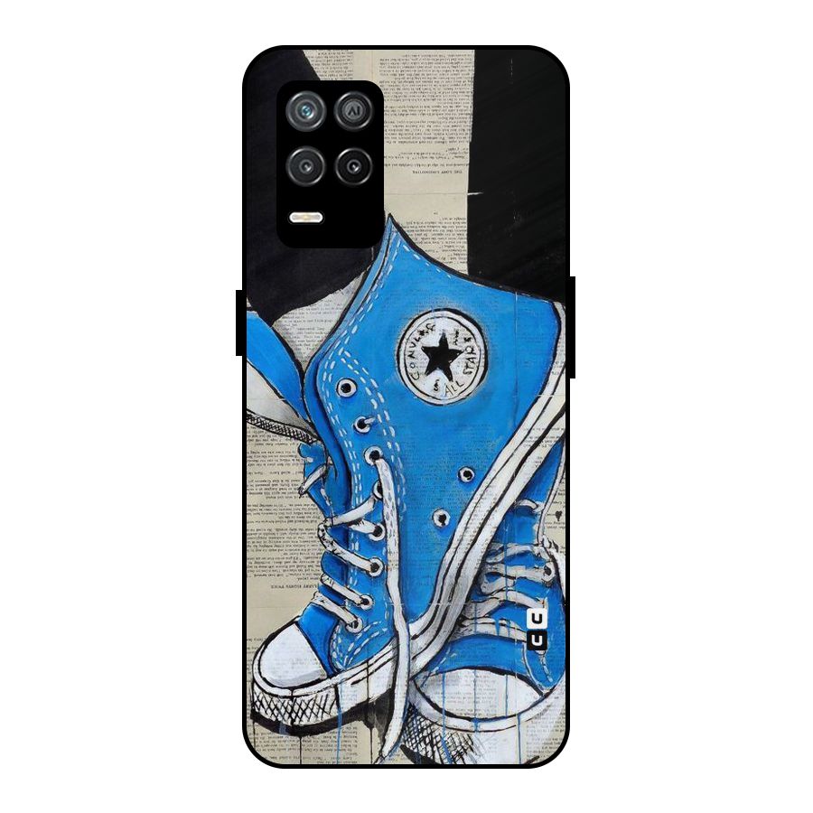 Blue Shoes Metal Back Case for Realme 9 5G