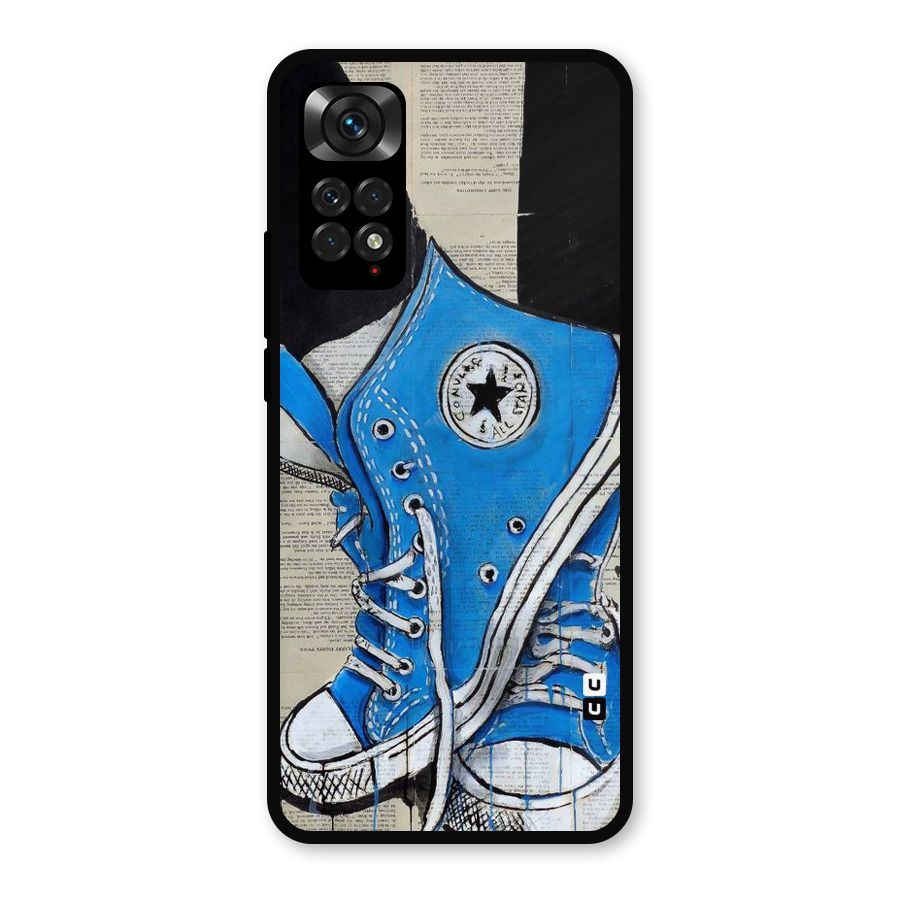 Blue Shoes Metal Back Case for Redmi Note 11s