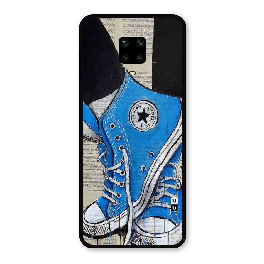 Blue Shoes Metal Back Case for Redmi Note 9 Pro