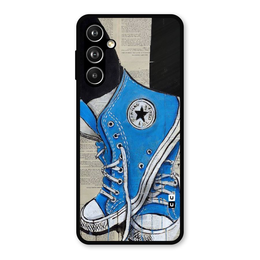 Blue Shoes Metal Back Case for Samsung Galaxy M54