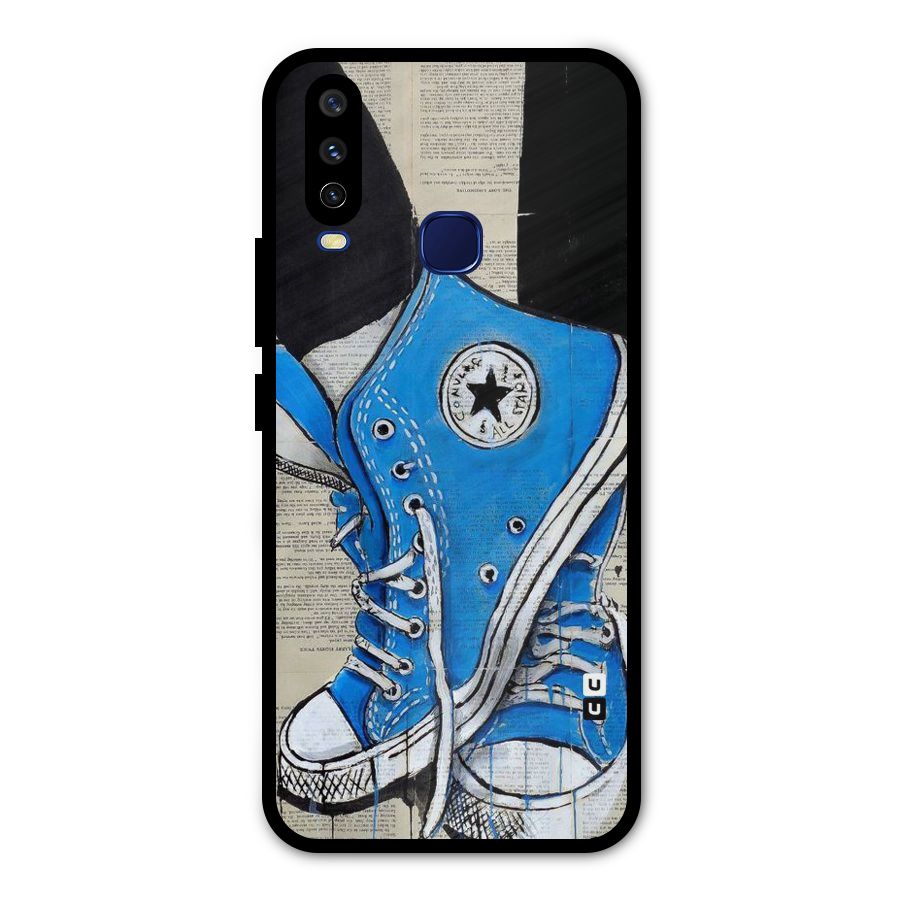 Blue Shoes Metal Back Case for Vivo V17