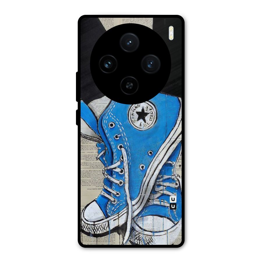 Blue Shoes Metal Back Case for Vivo X100