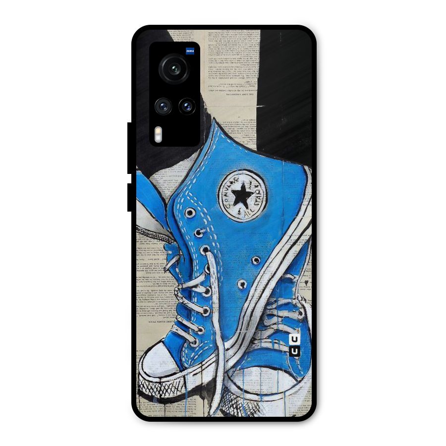 Blue Shoes Metal Back Case for Vivo X60