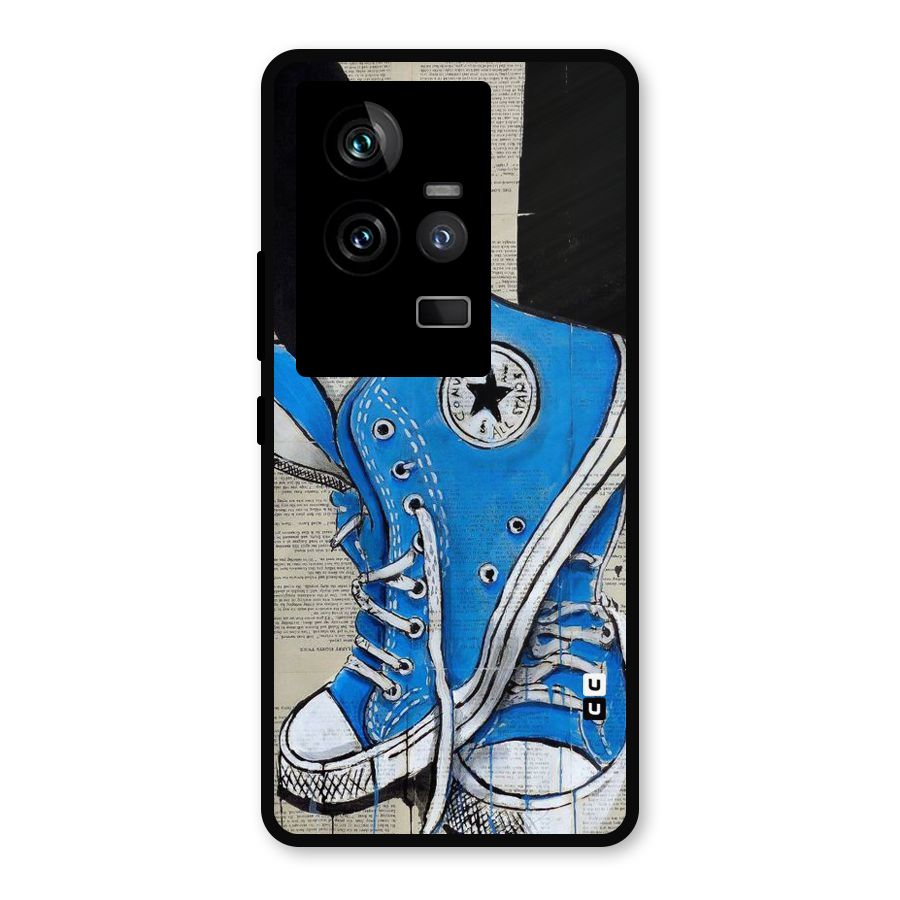 Blue Shoes Metal Back Case for iQOO 11 5G