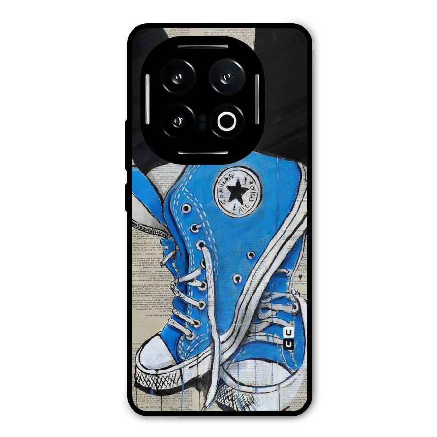 Blue Shoes Metal Back Case for iQOO 13