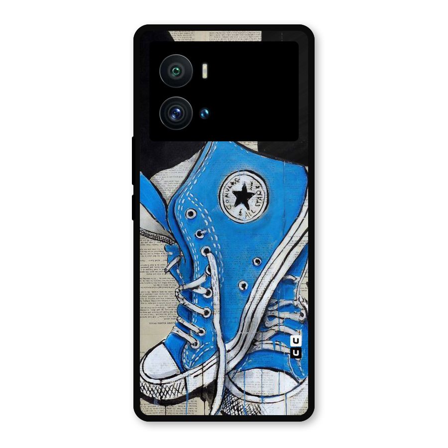 Blue Shoes Metal Back Case for iQOO 9 Pro