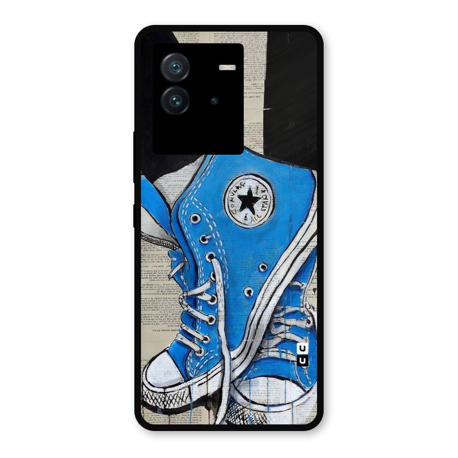 Blue Shoes Metal Back Case for iQOO Neo 6 5G