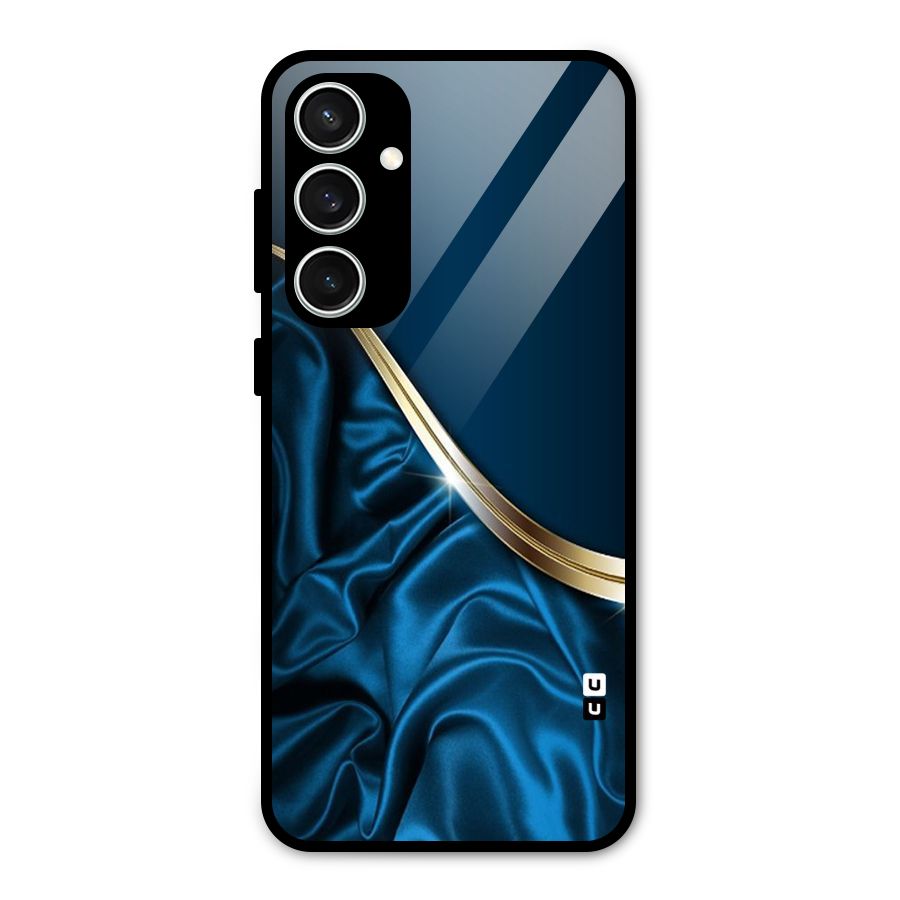 Blue Smooth Flow Glass Back Case for Galaxy S23 FE