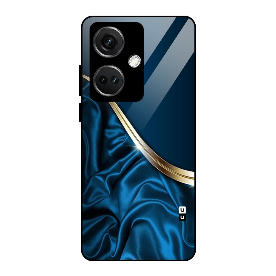 Blue Smooth Flow Glass Back Case for OnePlus Nord CE 3 5G