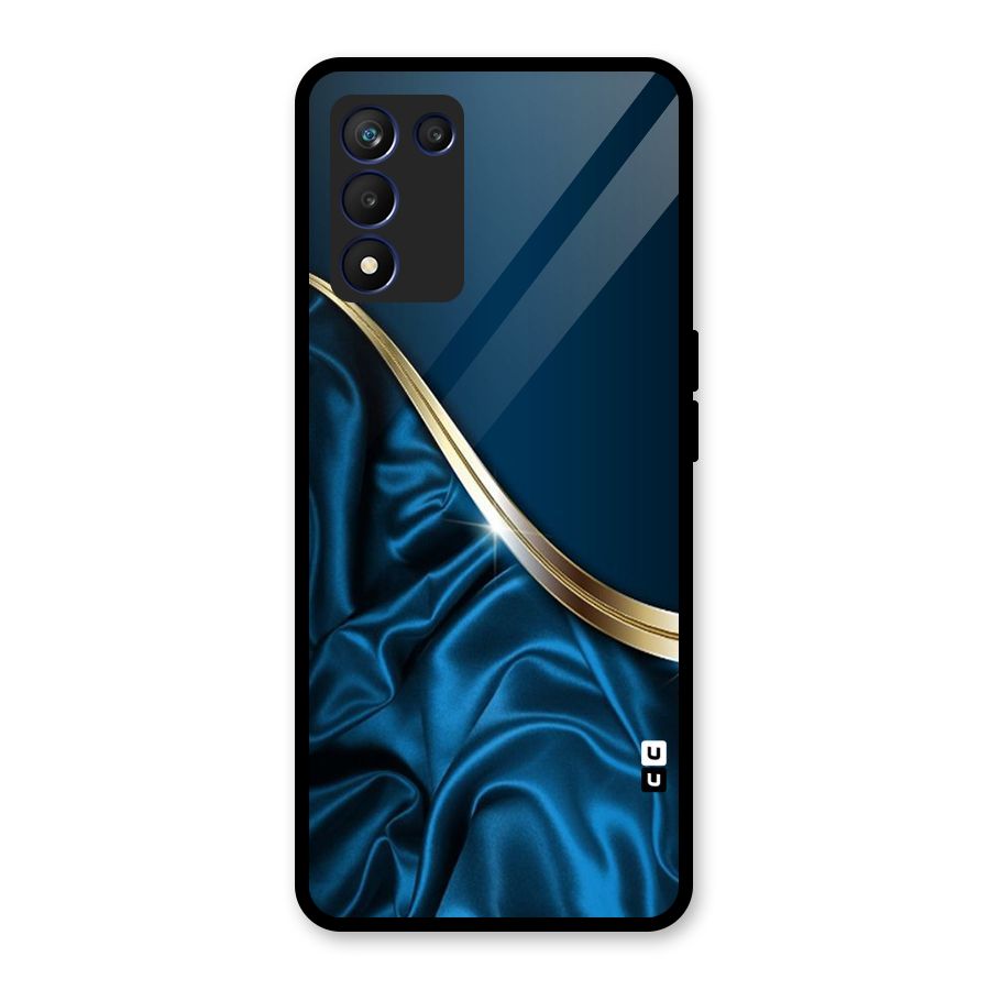 Blue Smooth Flow Glass Back Case for Realme 9 5G Speed