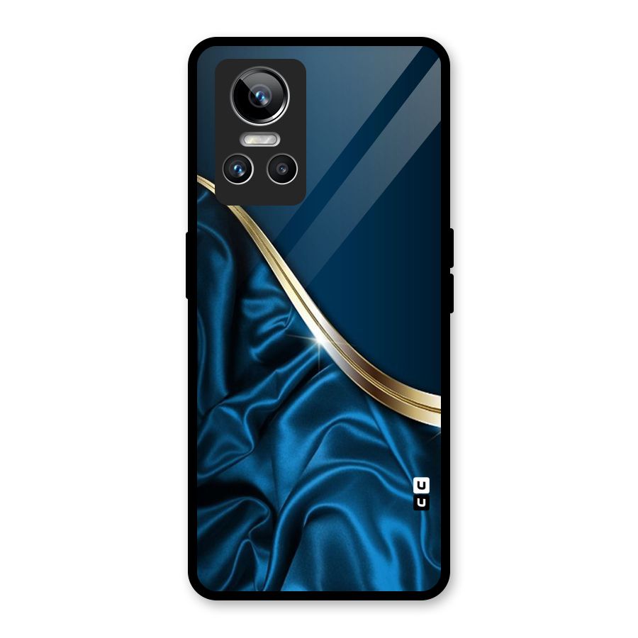 Blue Smooth Flow Glass Back Case for Realme GT Neo 3