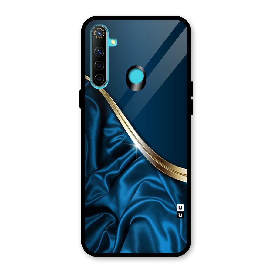 Blue Smooth Flow Glass Back Case for Realme Narzo 10