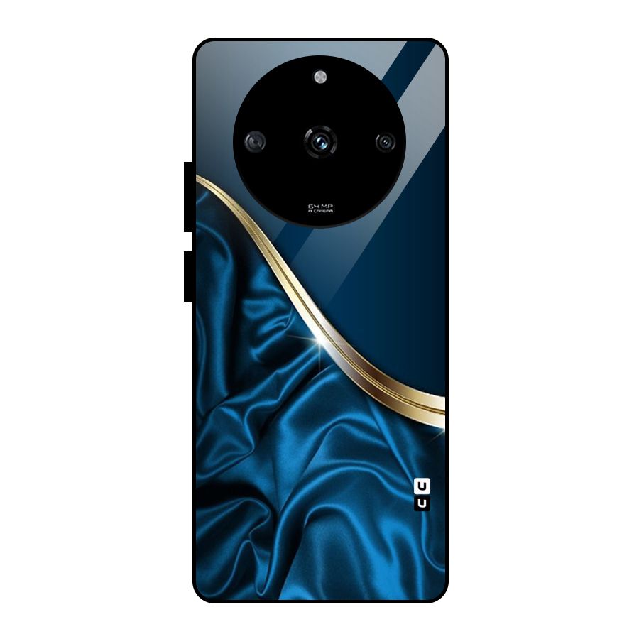 Blue Smooth Flow Glass Back Case for Realme Narzo 60 5G