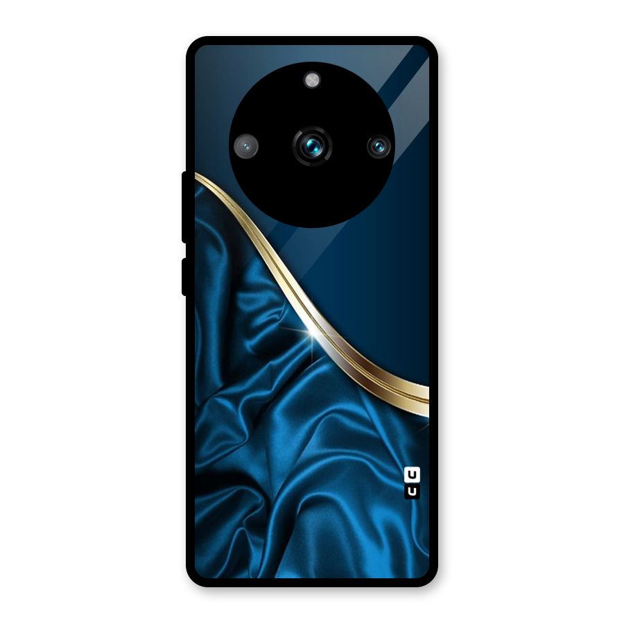Blue Smooth Flow Glass Back Case for Realme Narzo 60 Pro