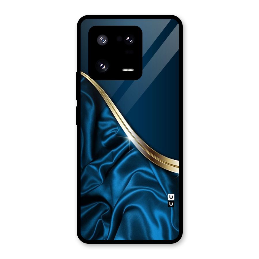 Blue Smooth Flow Glass Back Case for Xiaomi 13 Pro
