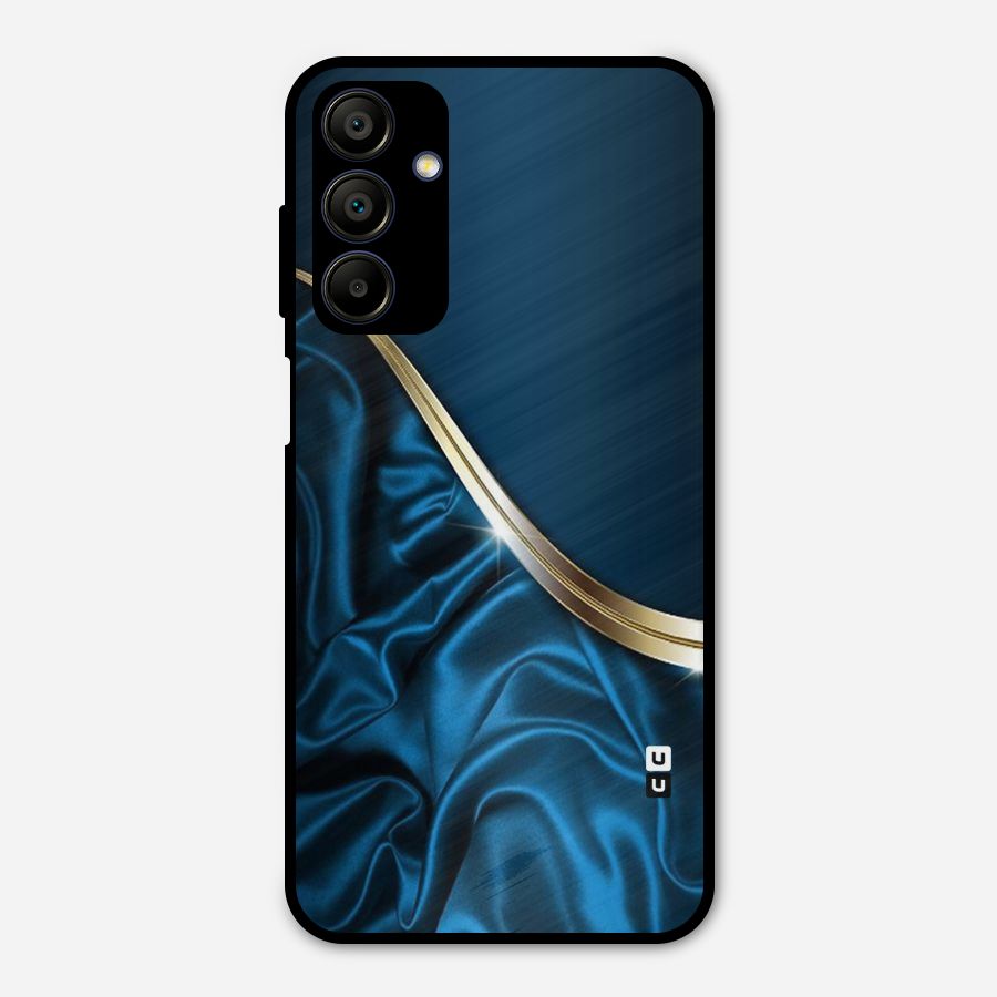 Blue Smooth Flow Metal Back Case for Galaxy A15 5G