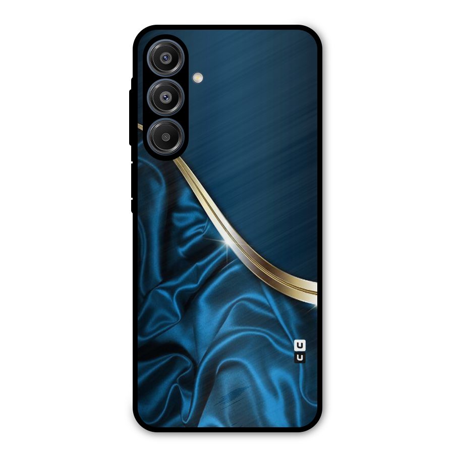 Blue Smooth Flow Metal Back Case for Galaxy A16 5G