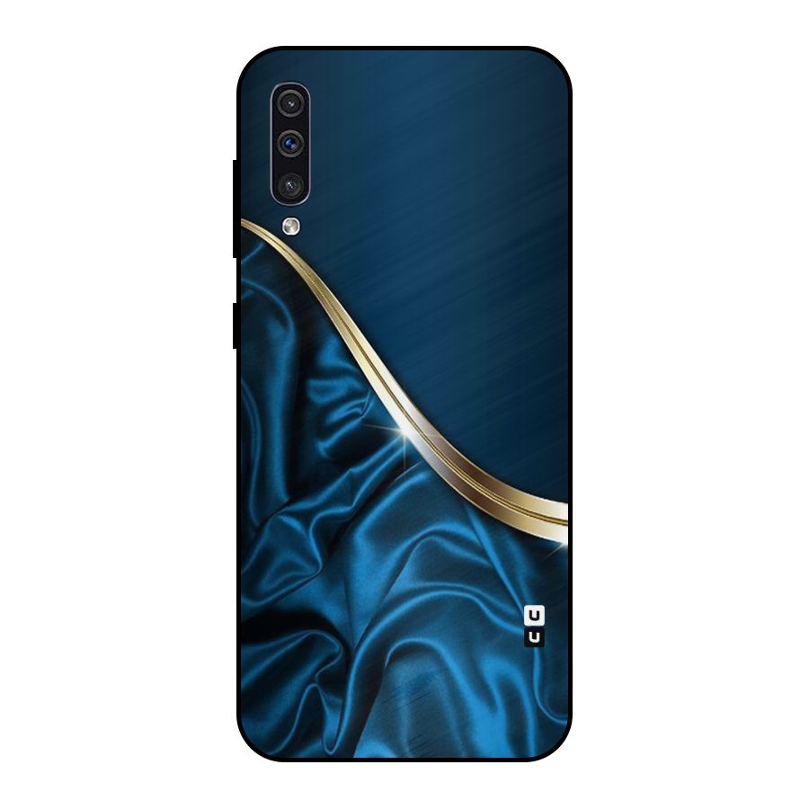 Blue Smooth Flow Metal Back Case for Galaxy A30s