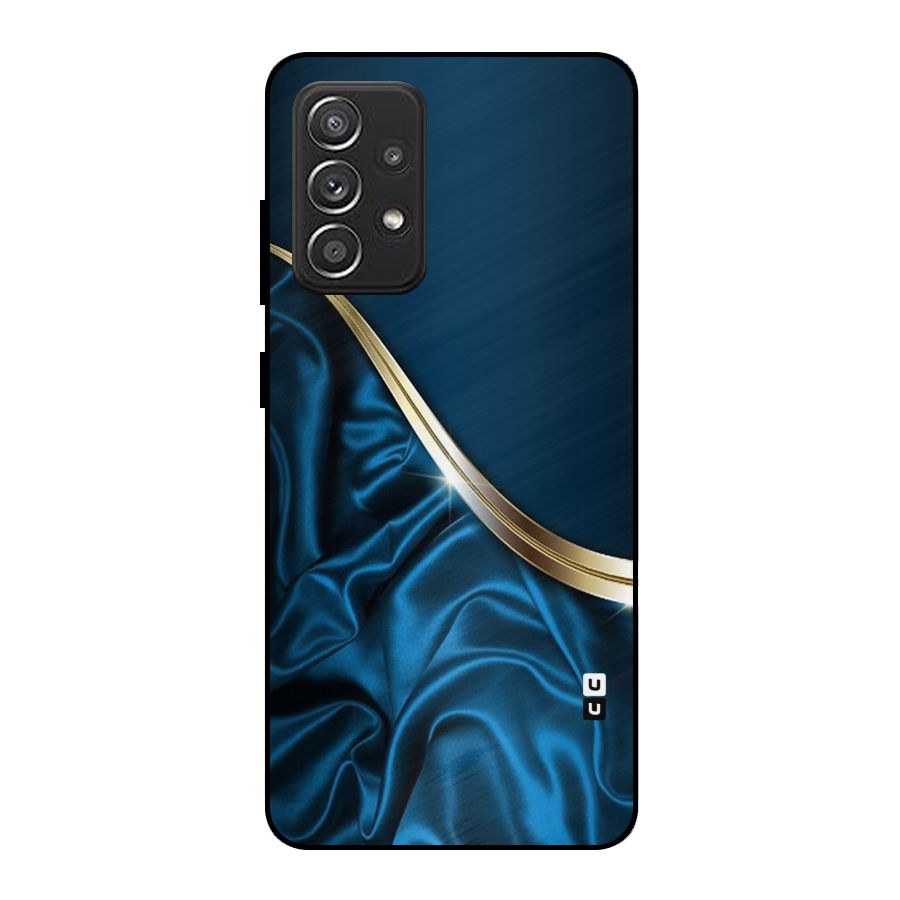 Blue Smooth Flow Metal Back Case for Galaxy A52s 5G