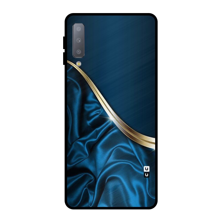 Blue Smooth Flow Metal Back Case for Galaxy A7 (2018)