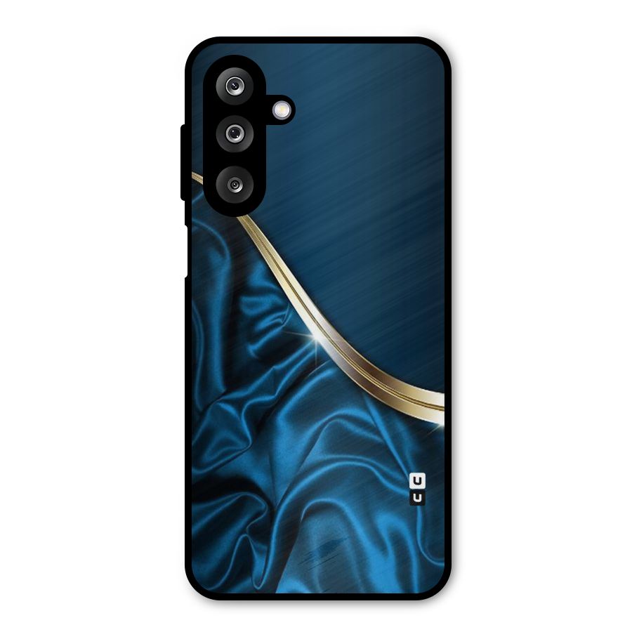 Blue Smooth Flow Metal Back Case for Galaxy M36
