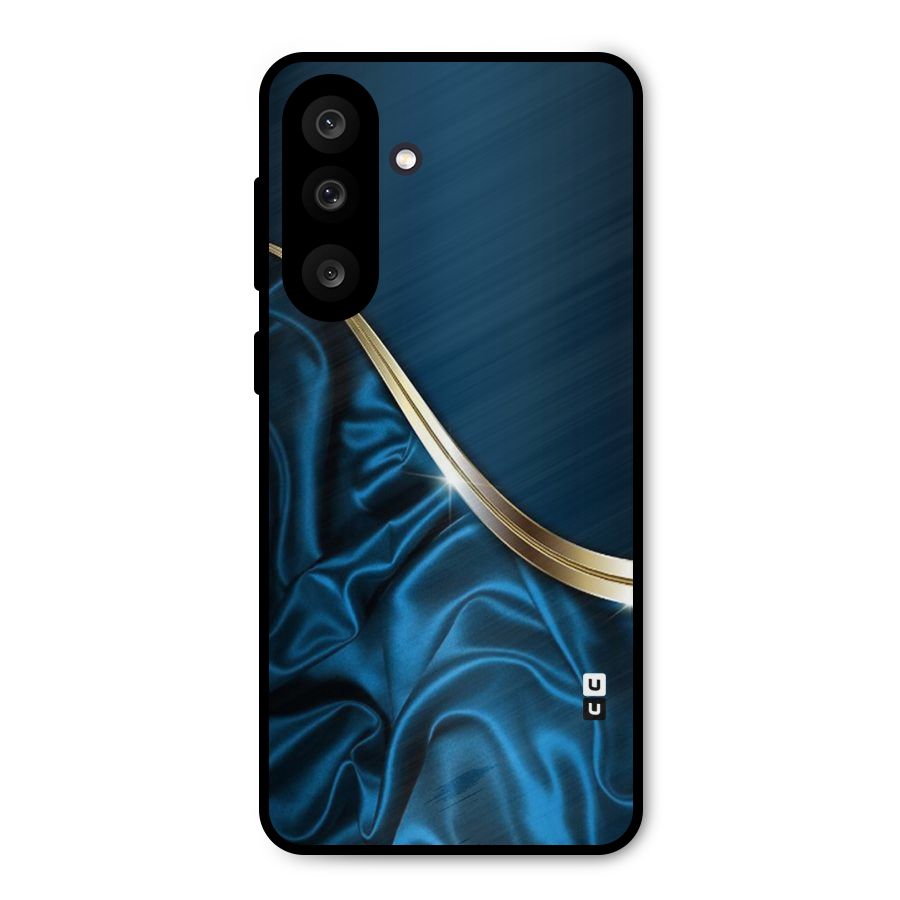 Blue Smooth Flow Metal Back Case for Galaxy M56