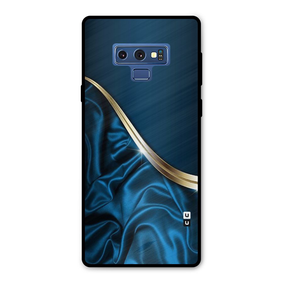 Blue Smooth Flow Metal Back Case for Galaxy Note 9