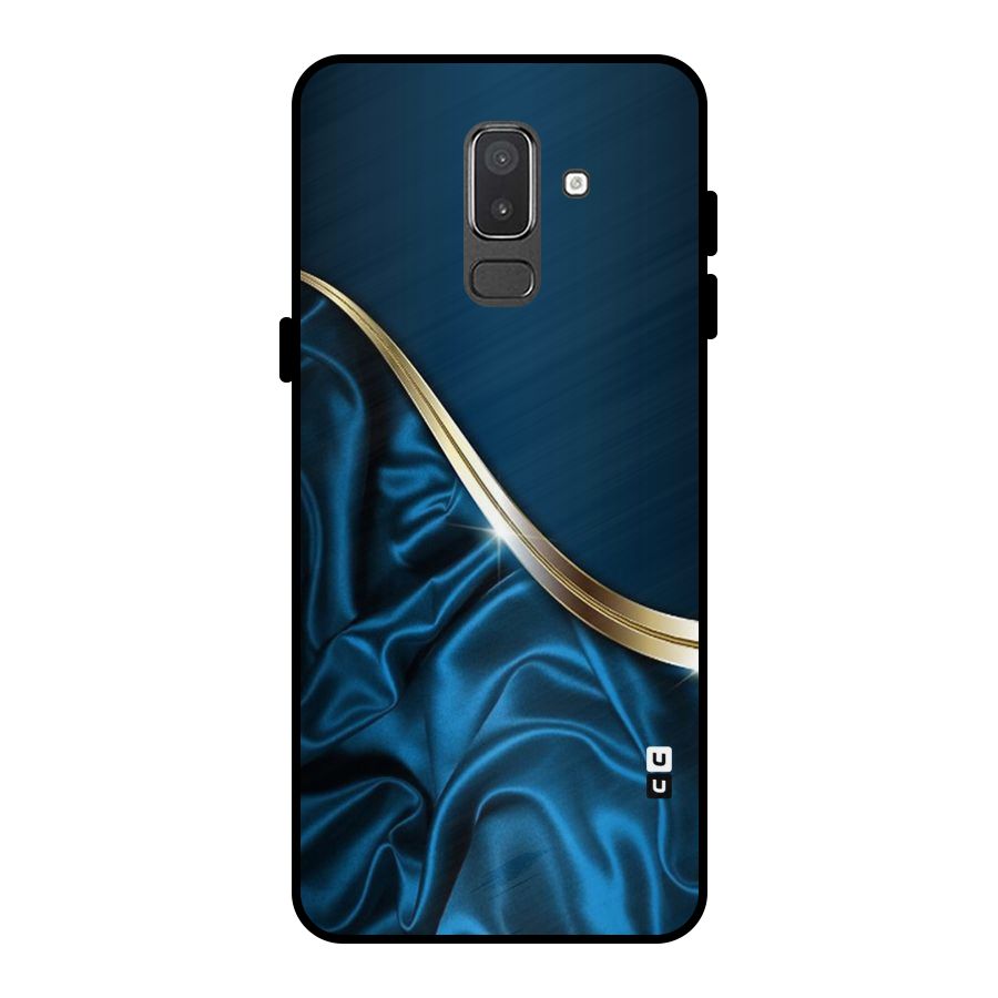 Blue Smooth Flow Metal Back Case for Galaxy On8 (2018)