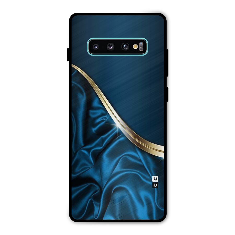 Blue Smooth Flow Metal Back Case for Galaxy S10 Plus