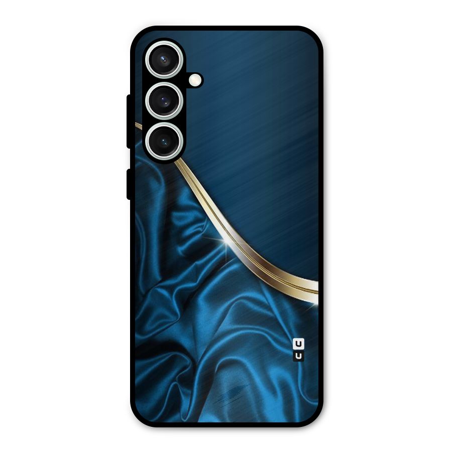 Blue Smooth Flow Metal Back Case for Galaxy S23 FE