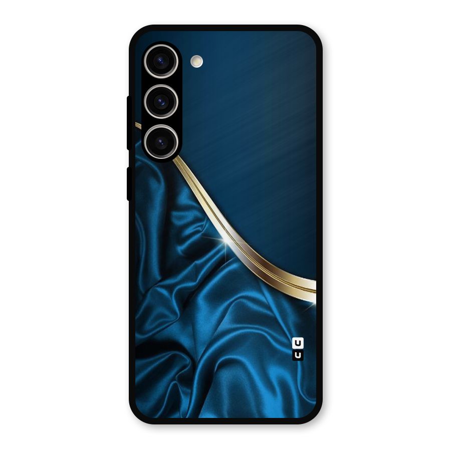 Blue Smooth Flow Metal Back Case for Galaxy S23 Plus