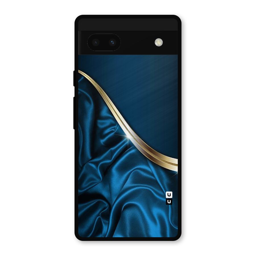 Blue Smooth Flow Metal Back Case for Google Pixel 6a