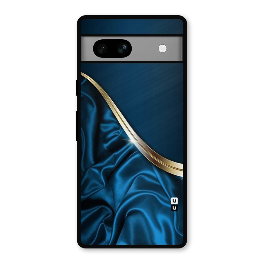 Blue Smooth Flow Metal Back Case for Google Pixel 7a