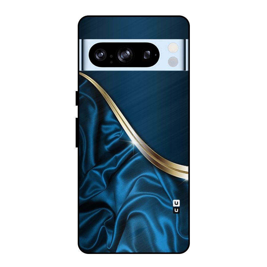 Blue Smooth Flow Metal Back Case for Google Pixel 8 Pro