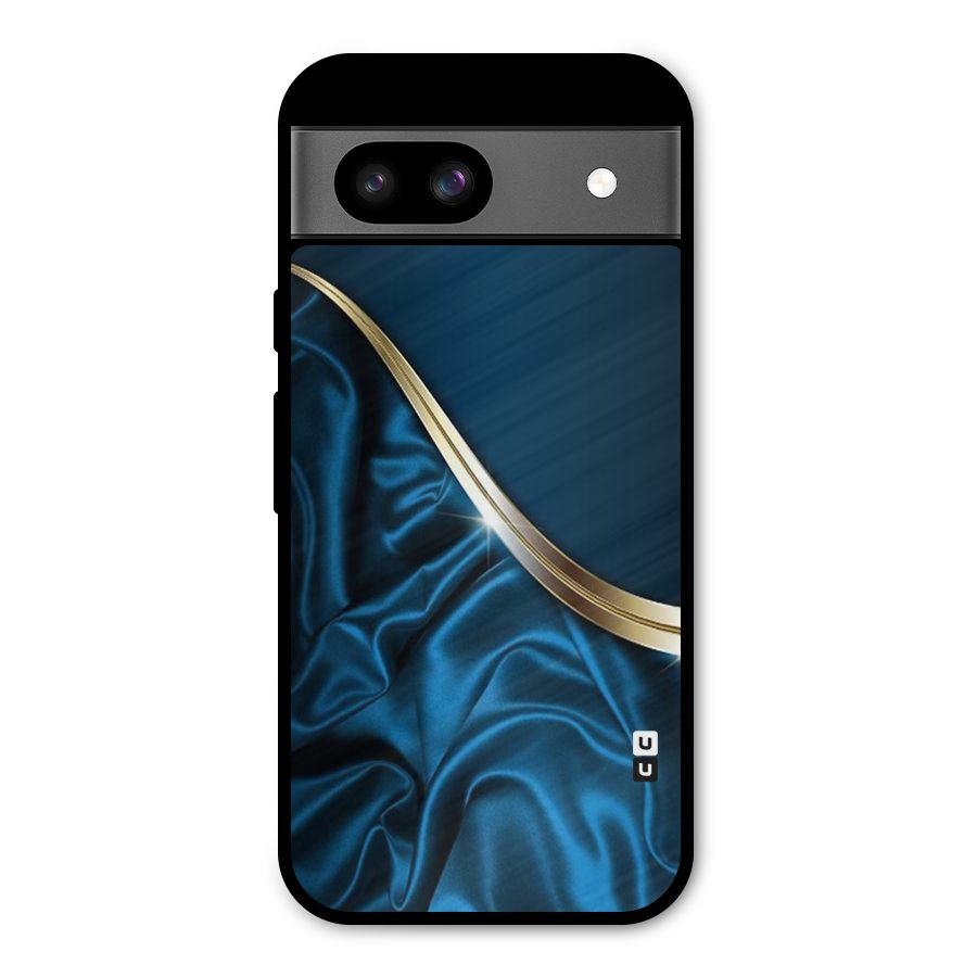 Blue Smooth Flow Metal Back Case for Google Pixel 8a
