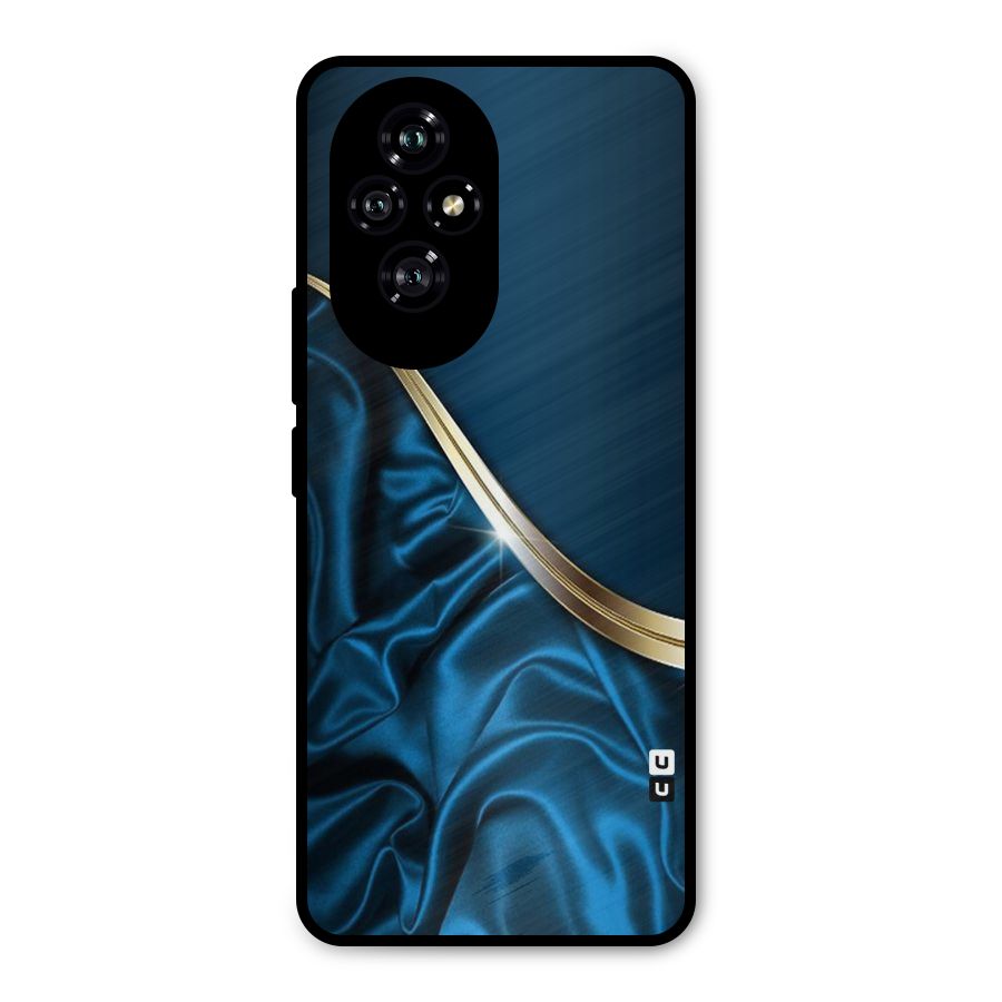 Blue Smooth Flow Metal Back Case for Honor 200
