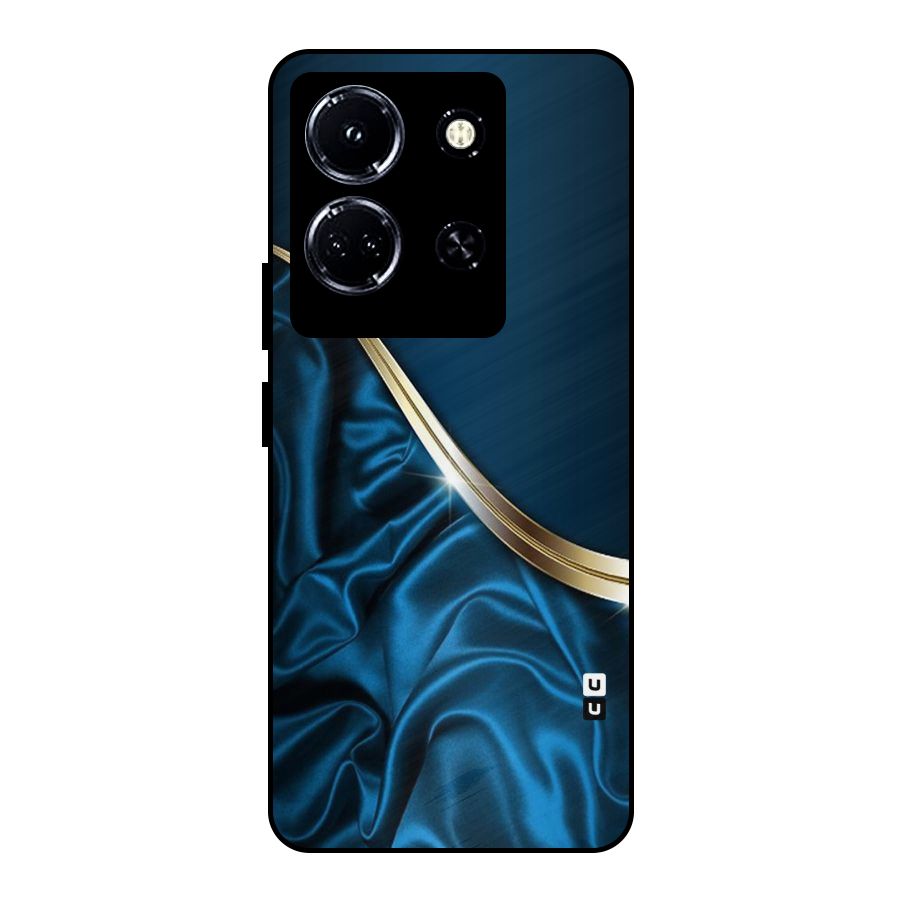 Blue Smooth Flow Metal Back Case for Infinix Note 30 5G