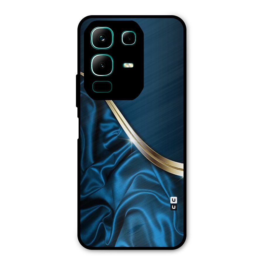 Blue Smooth Flow Metal Back Case for Infinix Note 50x